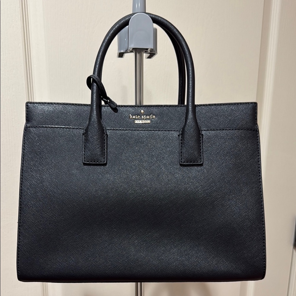 Kate Spade Black Leather Tote Bag